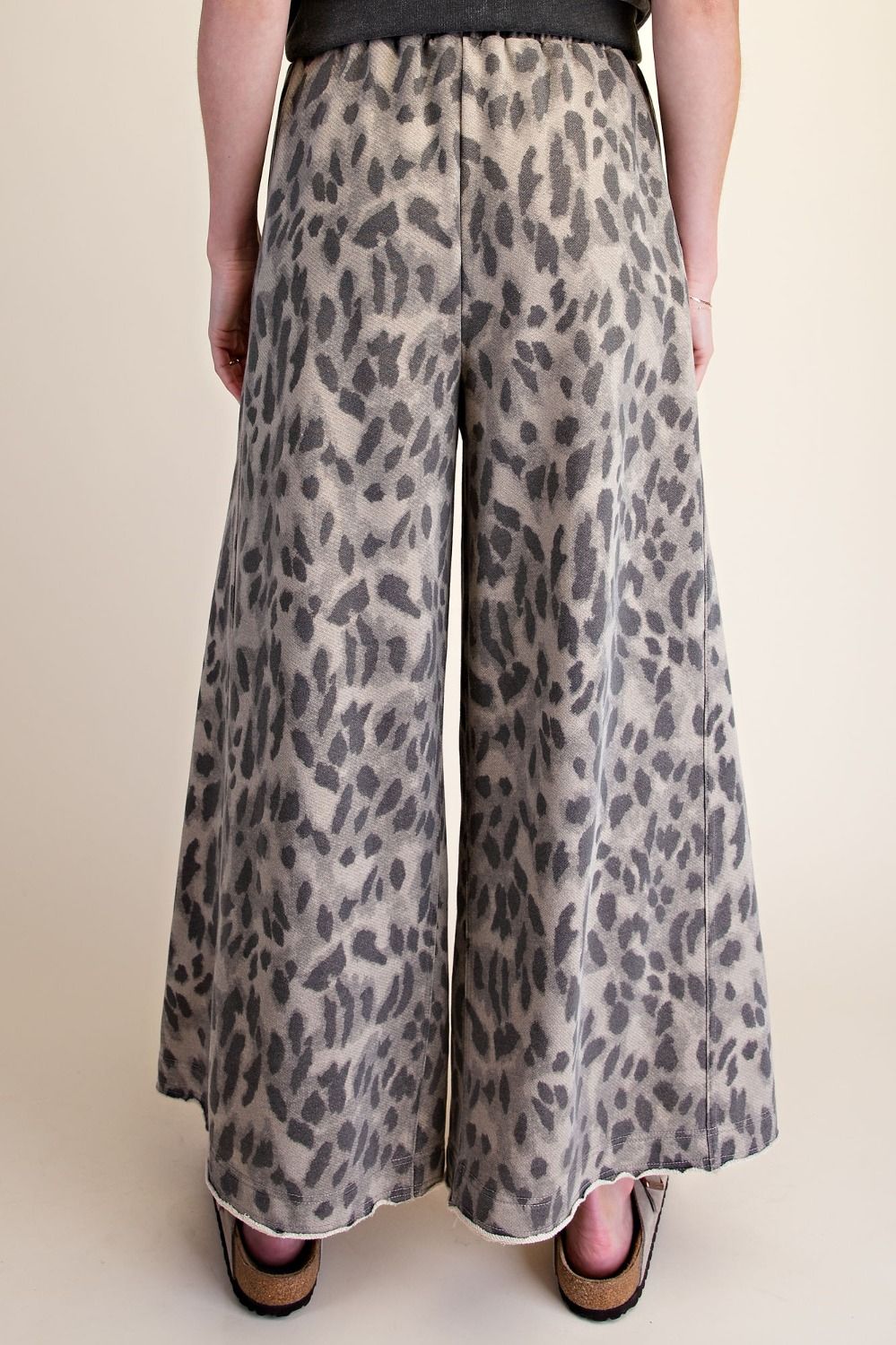 Wild About Comfort Leopard Wide Leg Pants