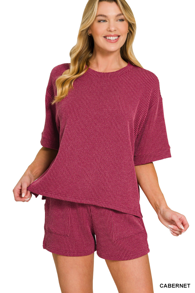 Ribbed Comfort Short Set