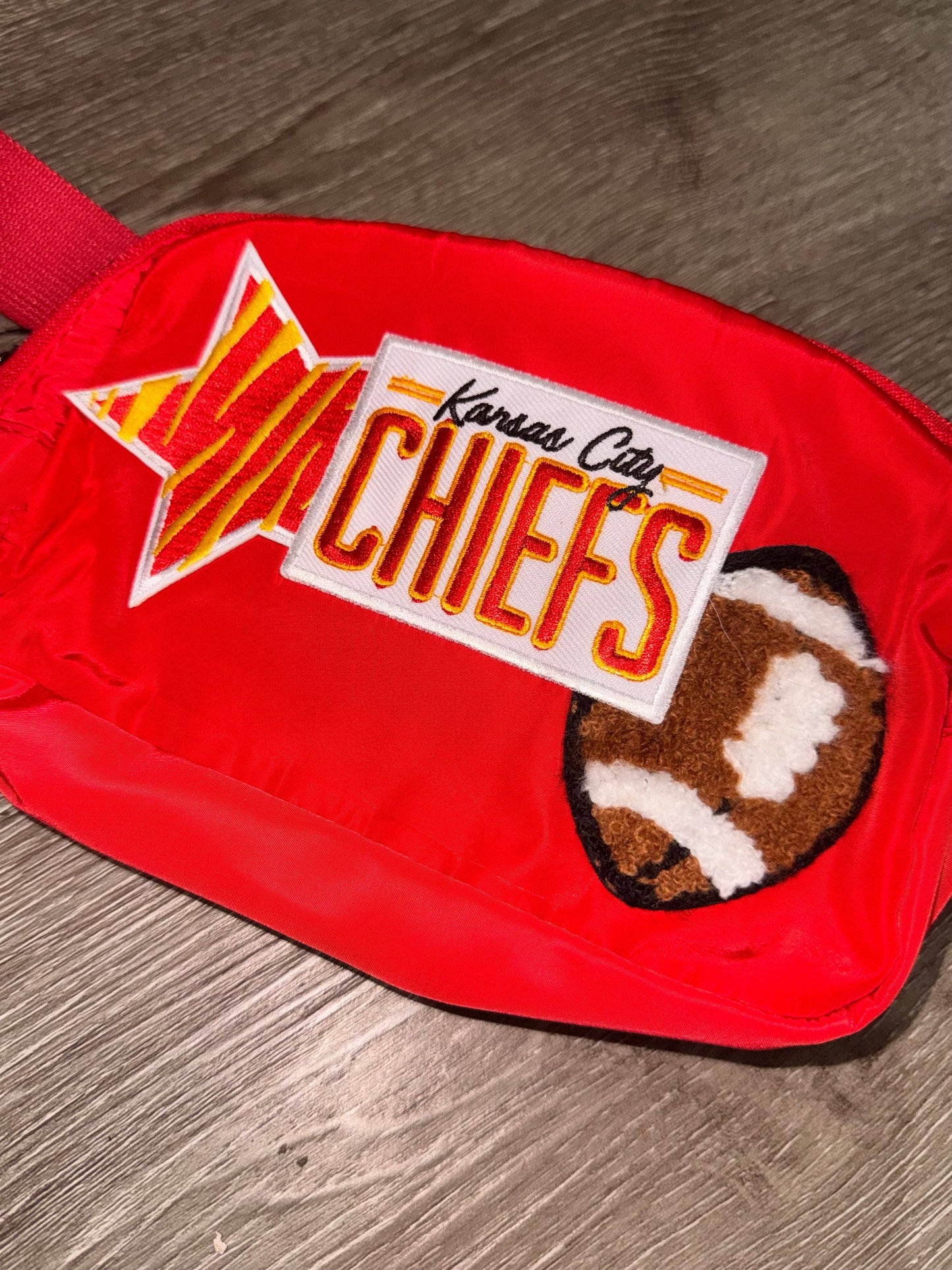 Kansas City Chiefs Football Red Belt Bag