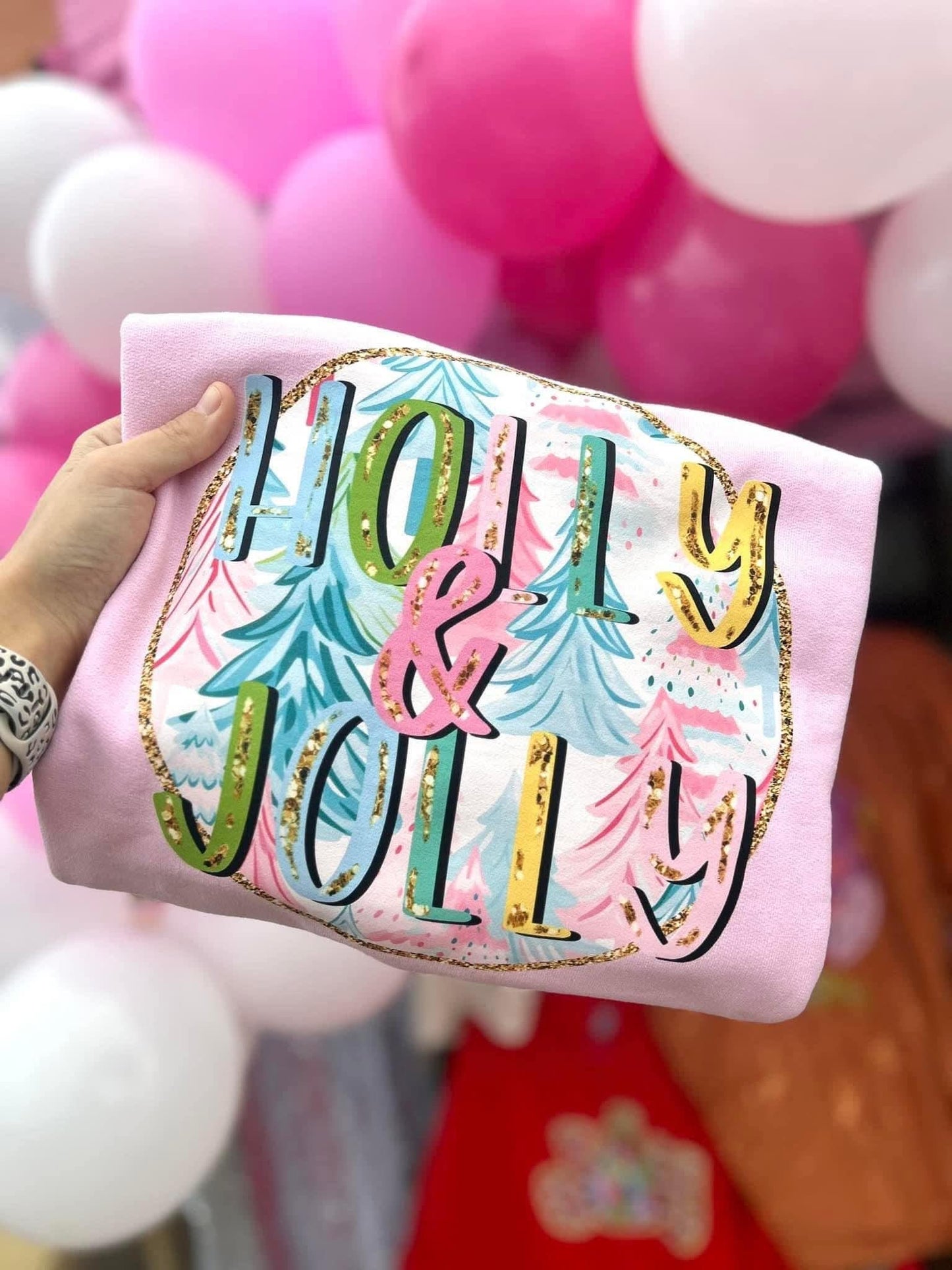 Holly Jolly Pink Tee