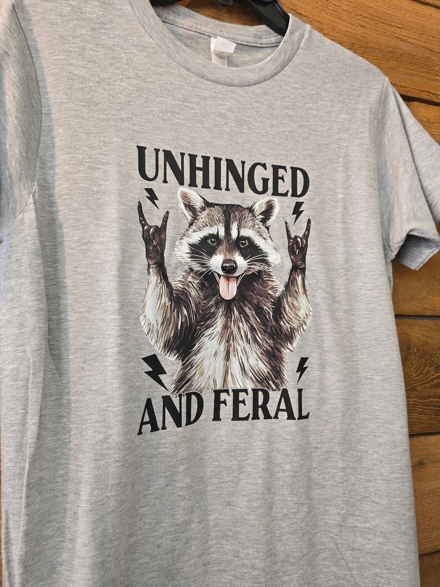 Raccoon Unhinged Feral Graphic Tee