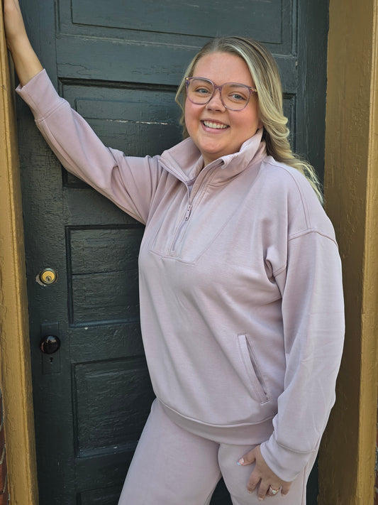 Carly Scuba Luxe Pullover
