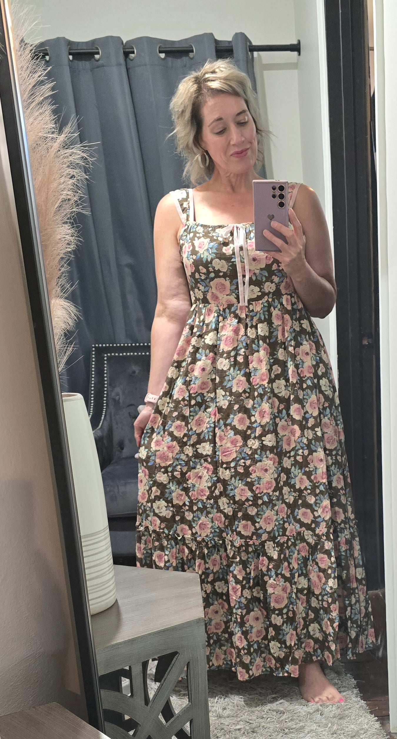 Florence Mocha Midi Dress