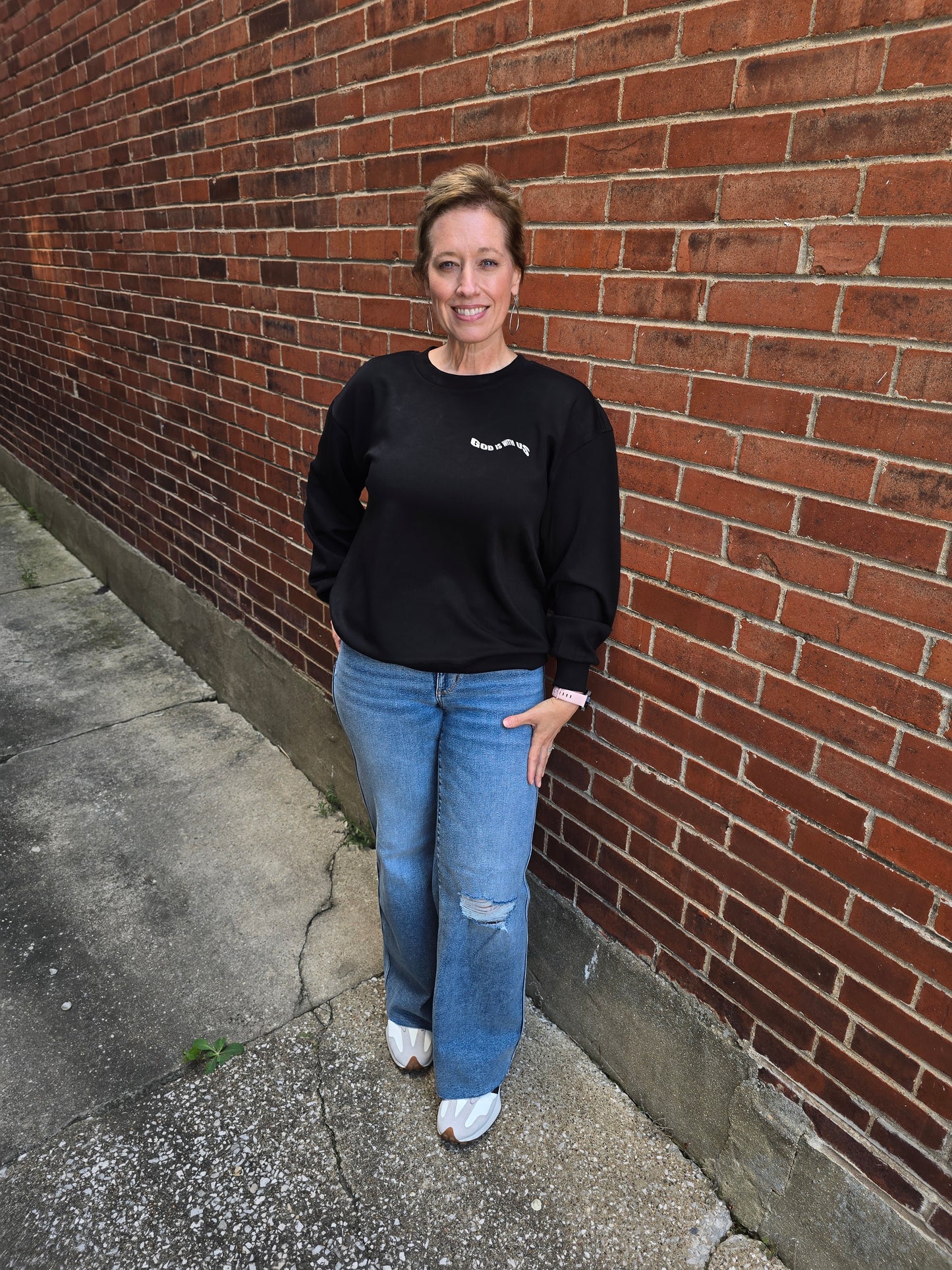 God is With Us Comfy Pullover