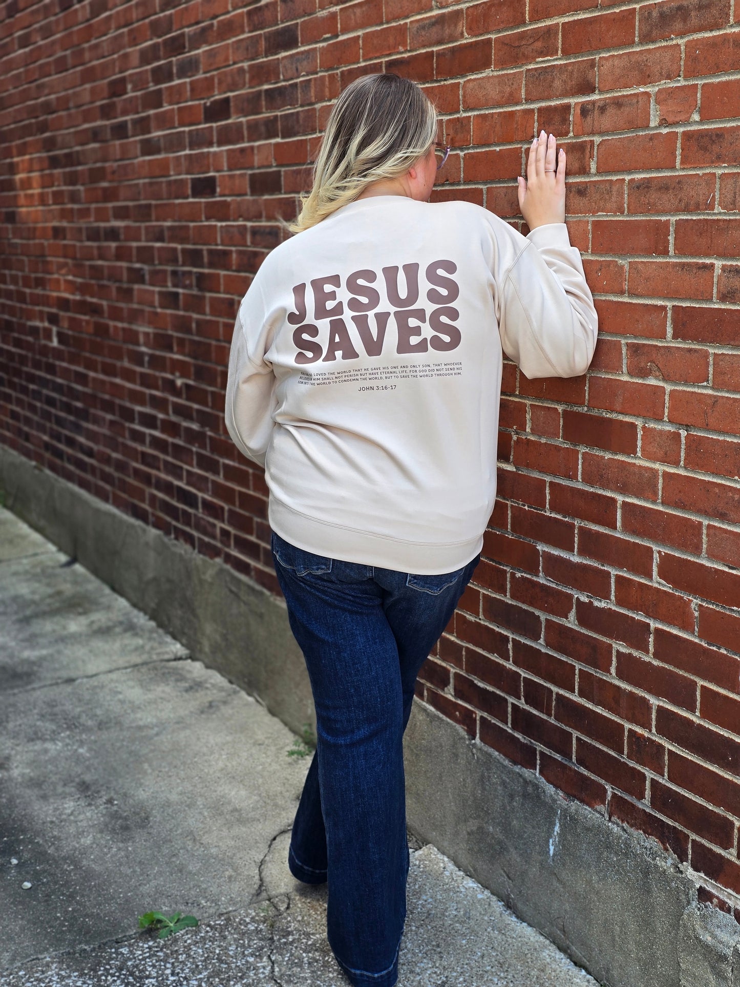 Jesus Saves Comfy Pullover