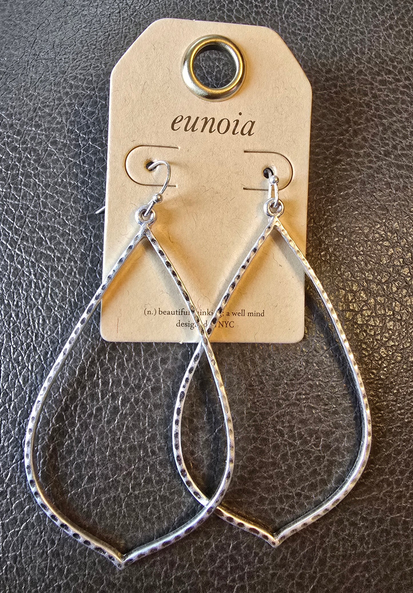 Large Teardrop Dangle Earrings