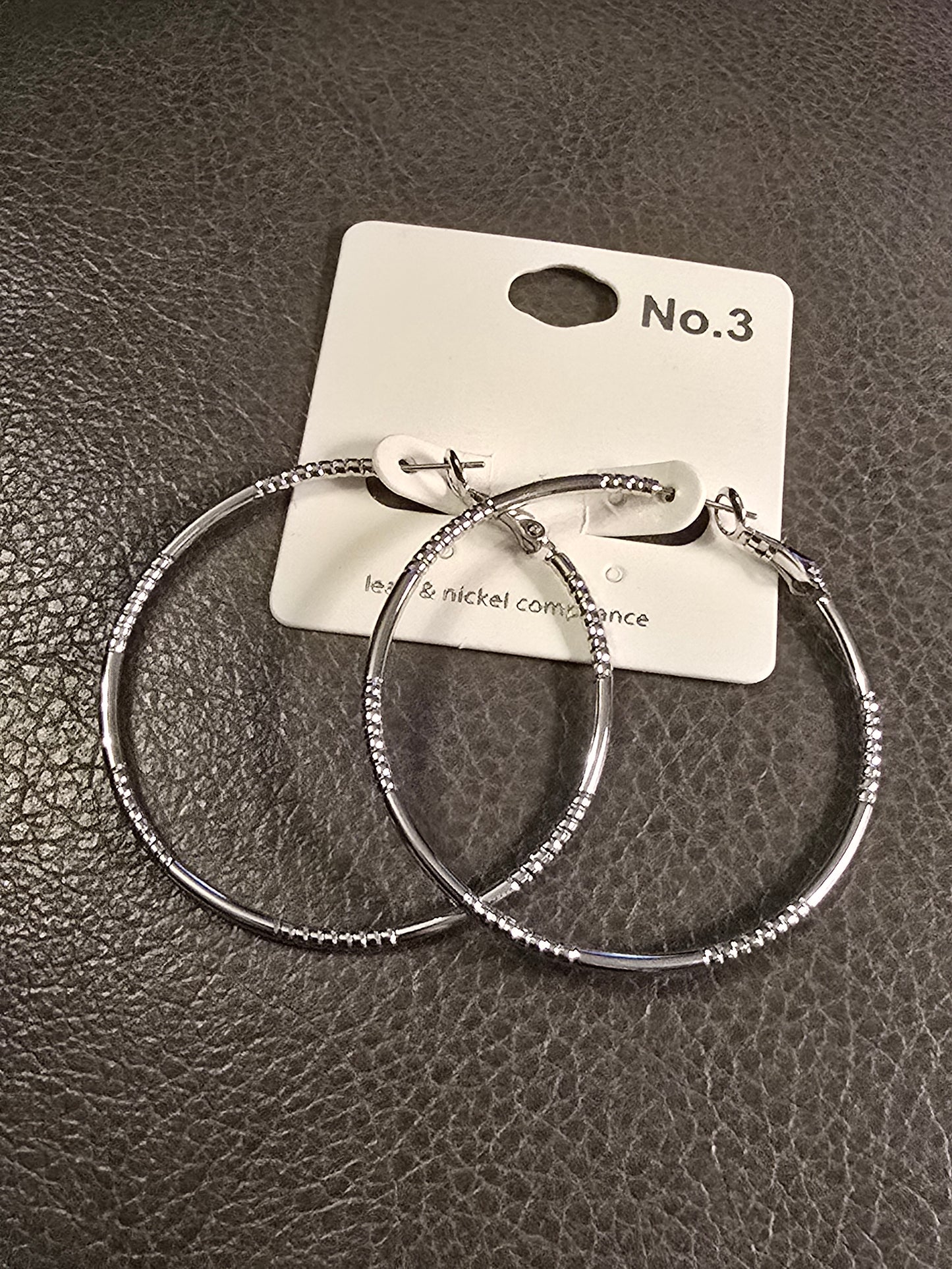 Lena Med Silver Hoops