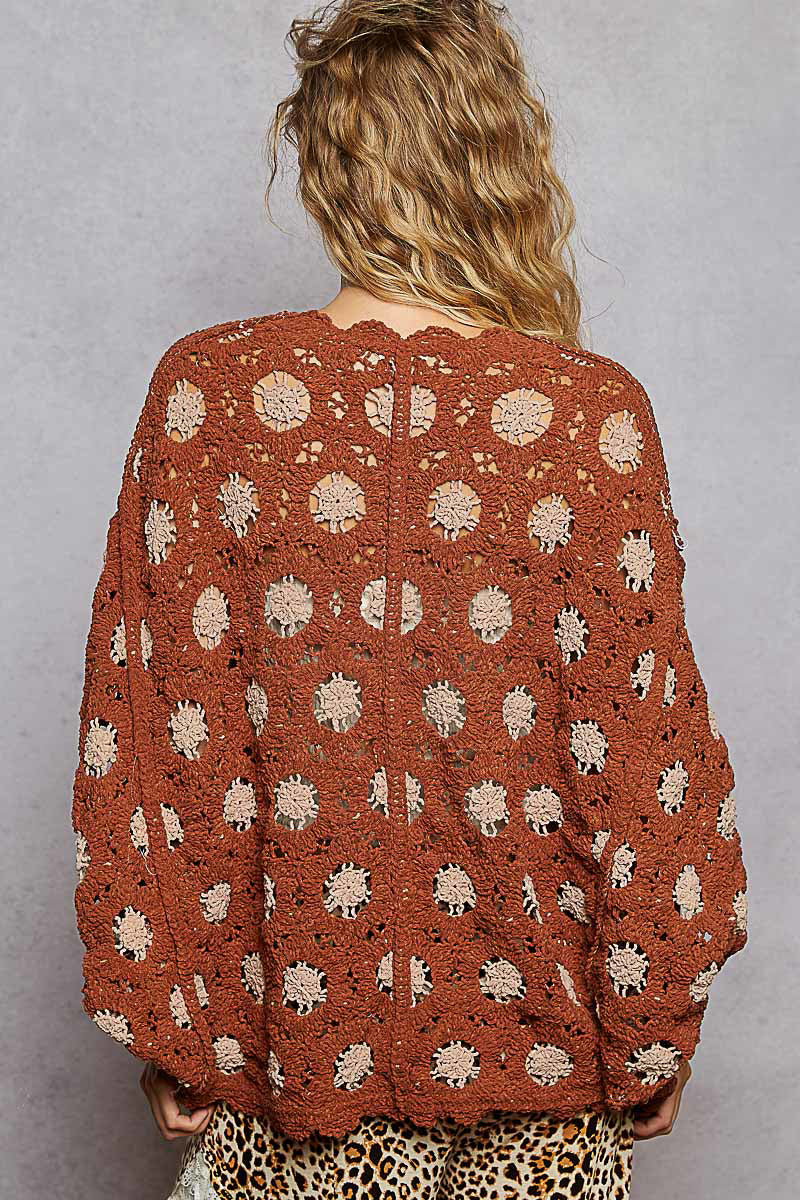 Wildflower Crocheted Cardigan