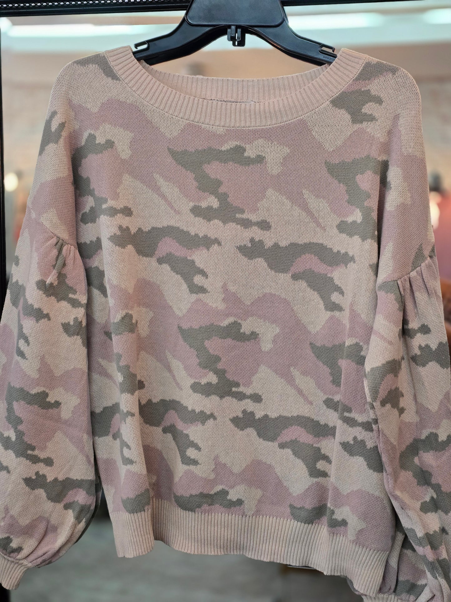 Dana Camo Sweater