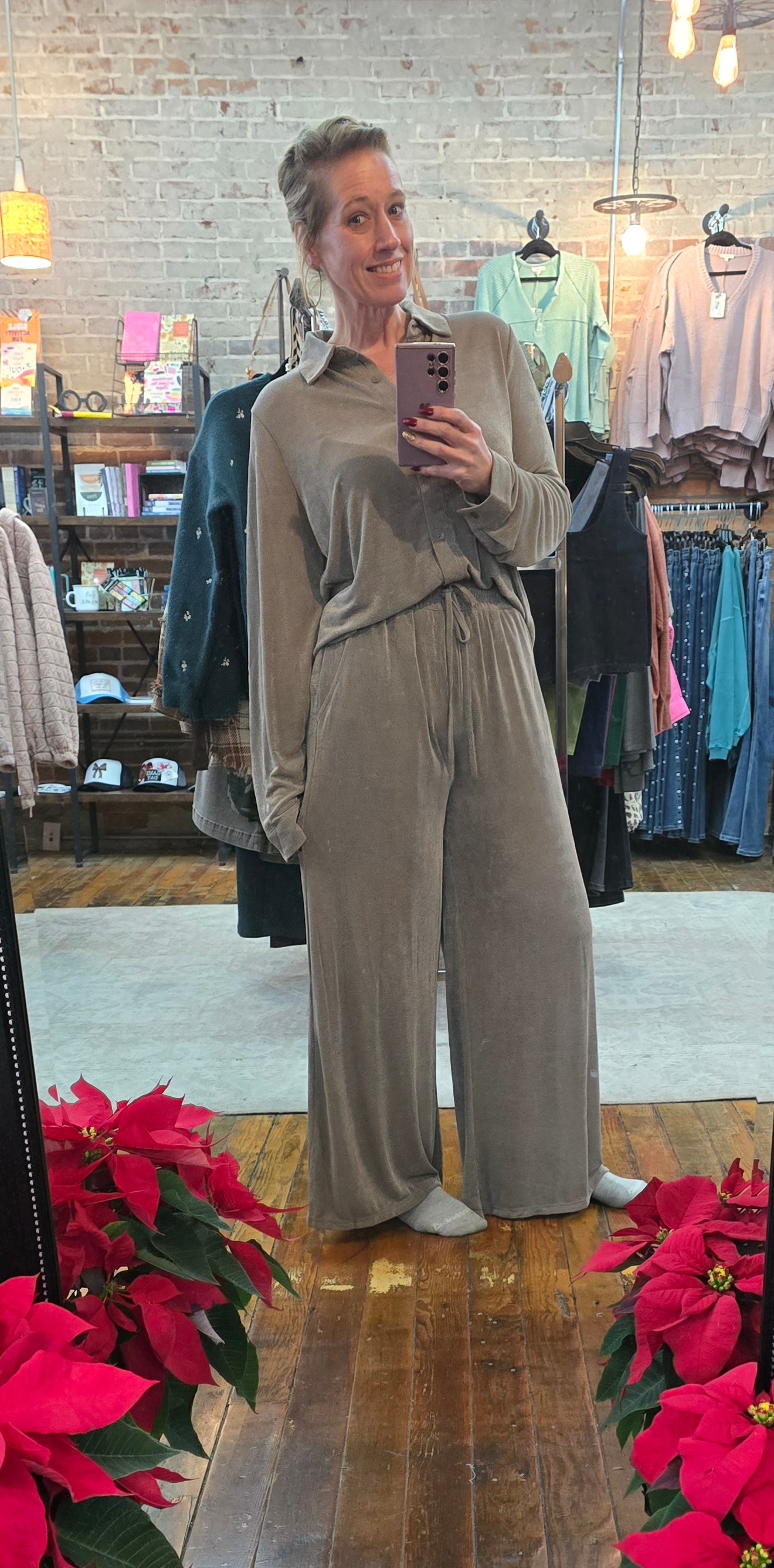 Jazzy Ash Slinky Pants