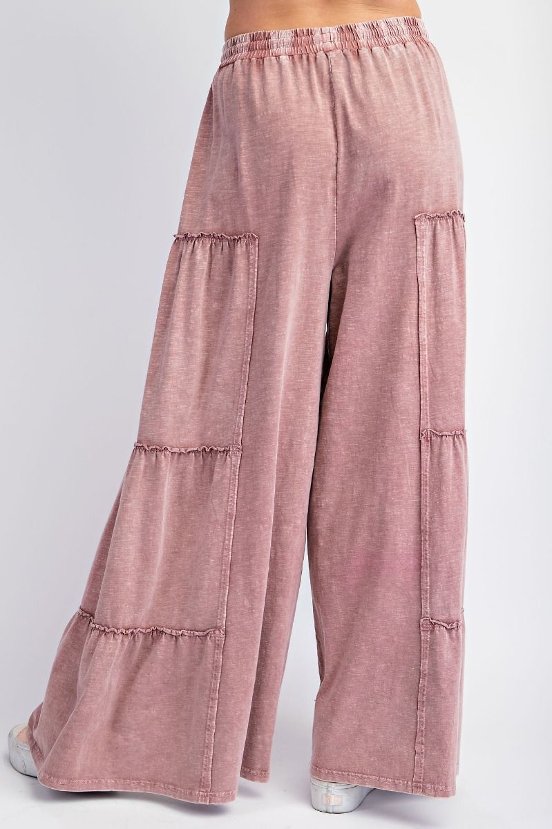 Mauve Mood Tiered Pants
