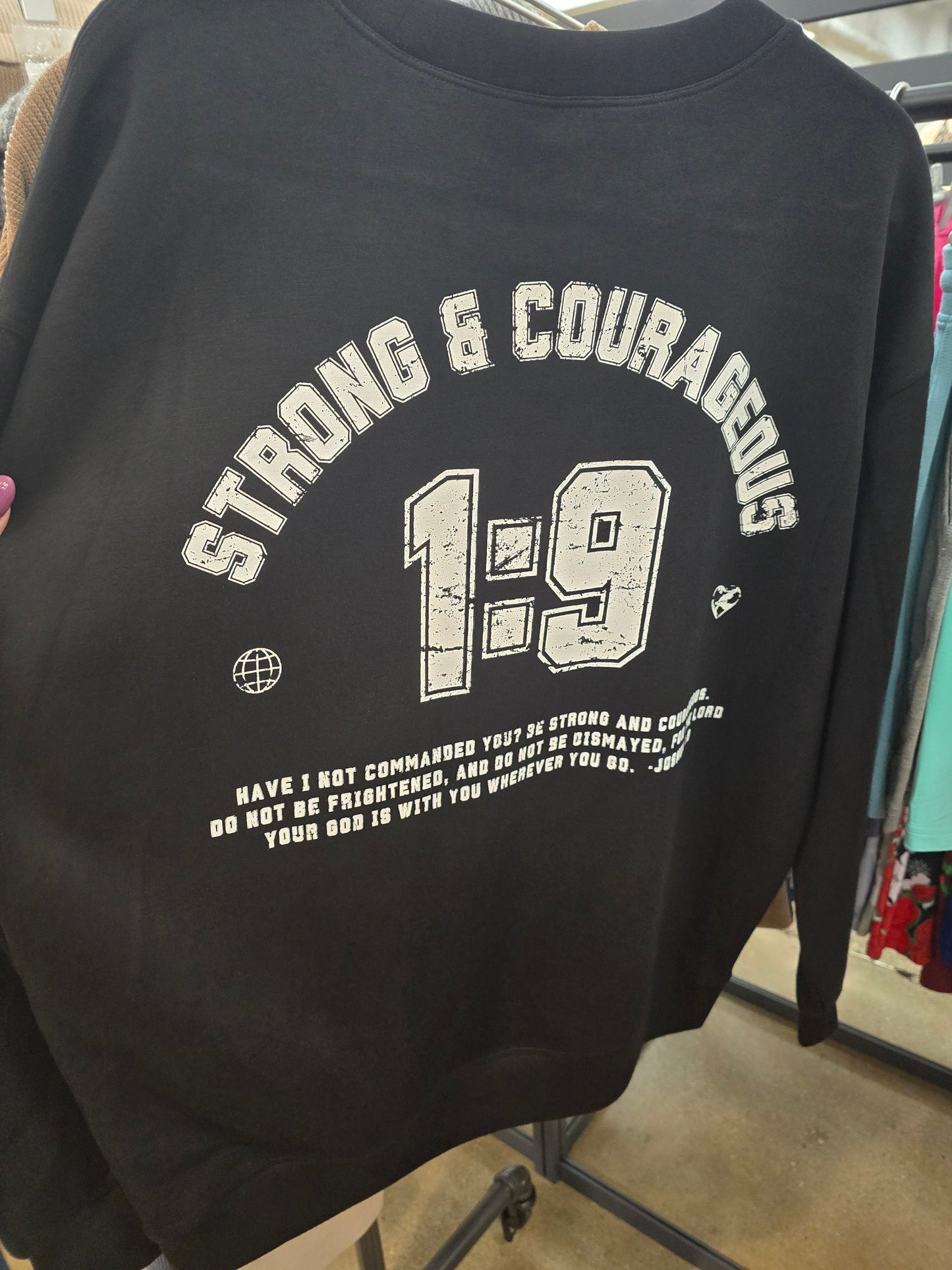 Strong and Courageous Pullover