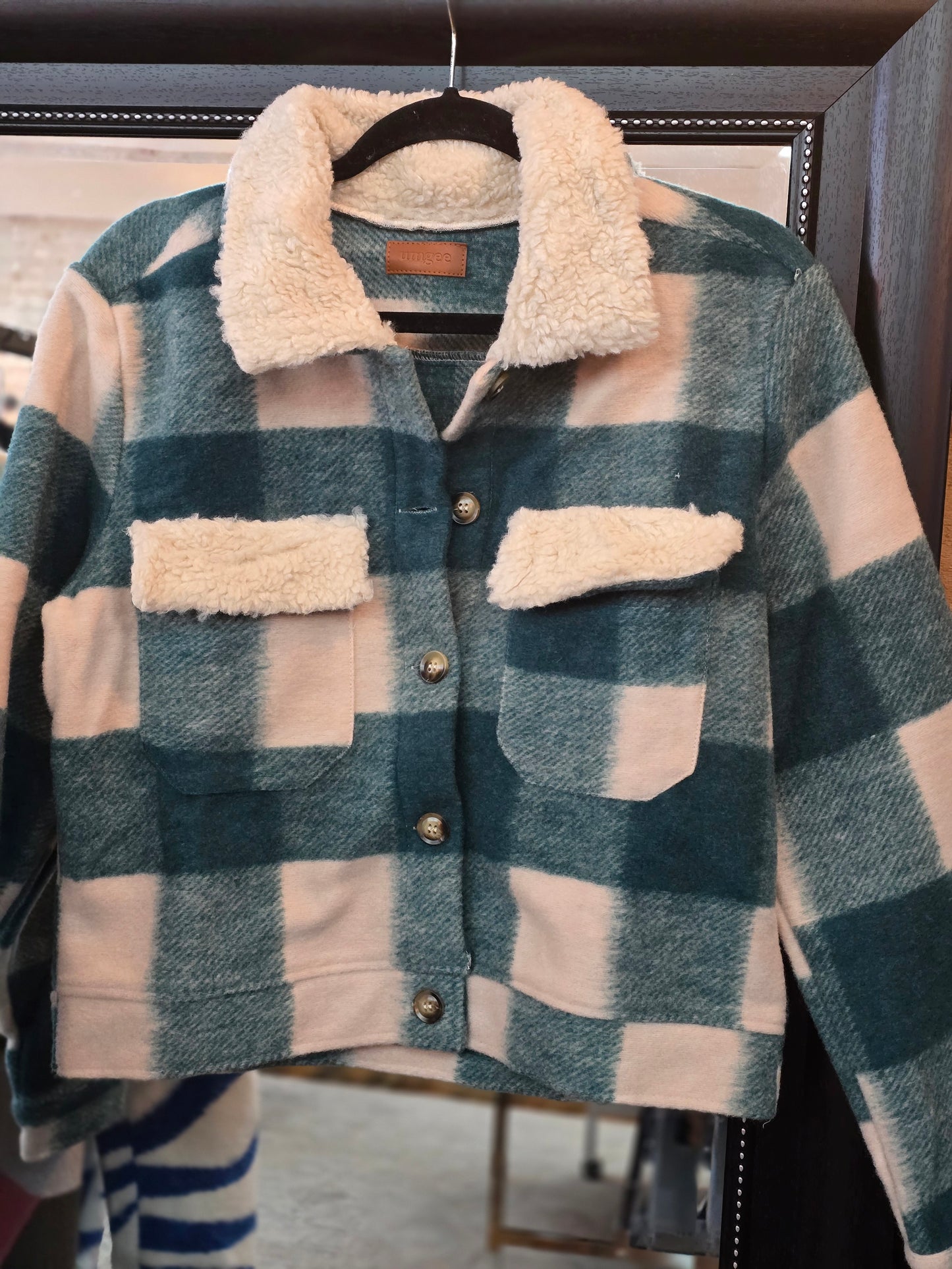 Plaid Cropped Shacket