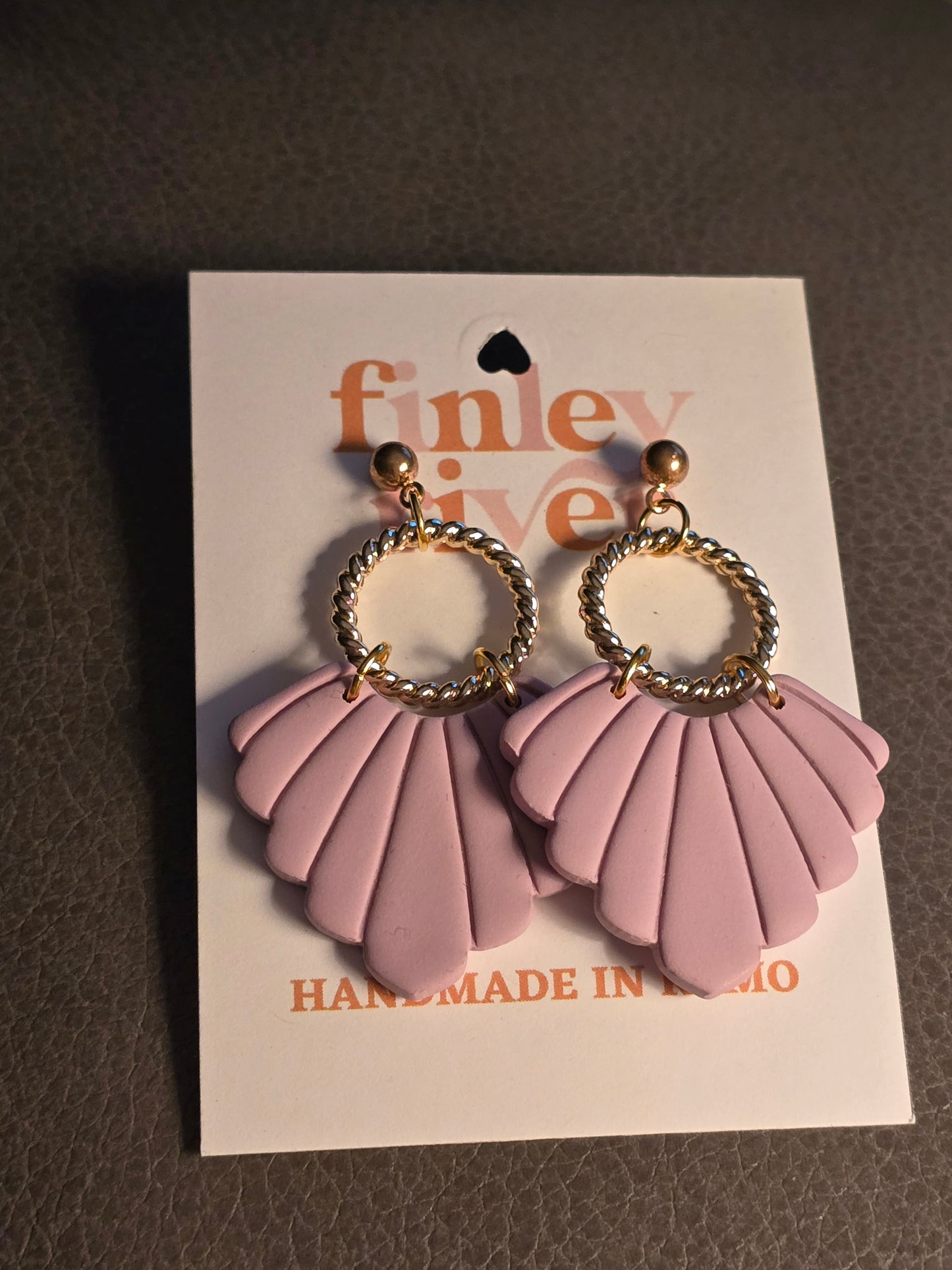 Greta | Mauve | Clay Earrings