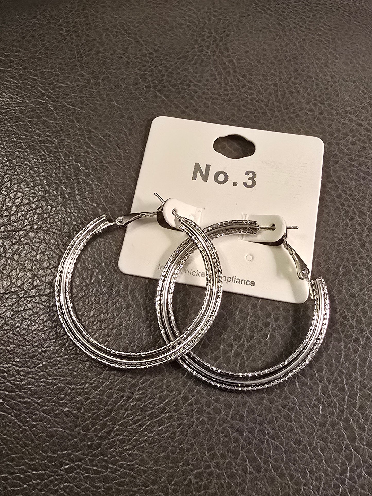 Lizzy Silver Hoop Earrings