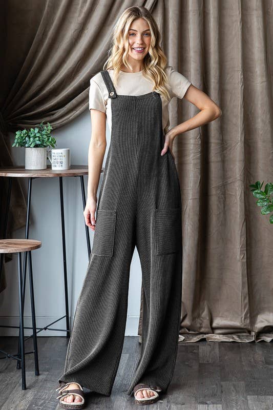 Charlie SOLID URBAN RIBBED JUMPSUITS