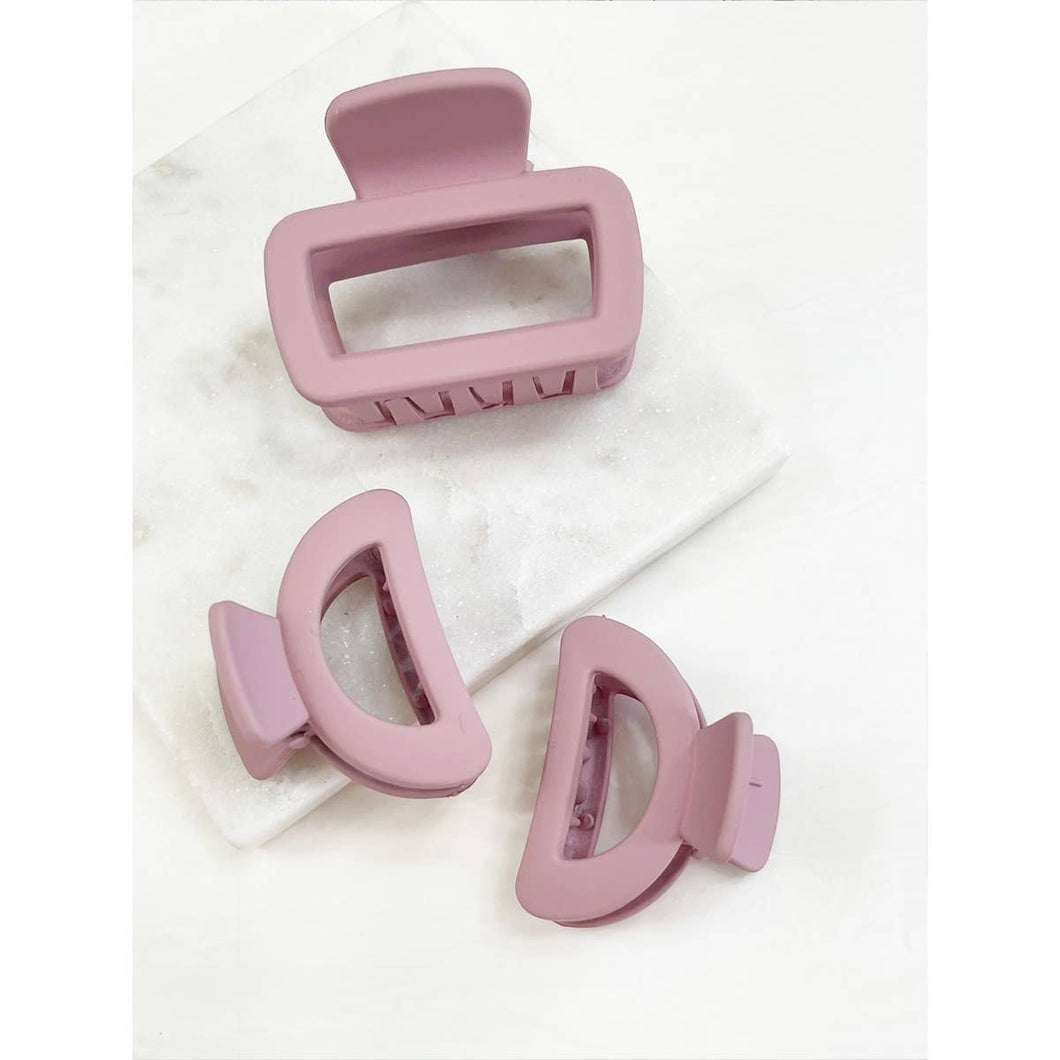 Mini Cut Out Hair Claw Set