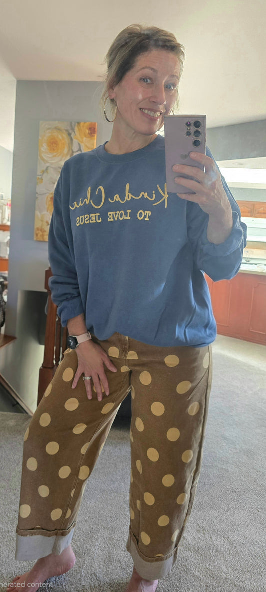 Spot On Polka Dot Denim Pants