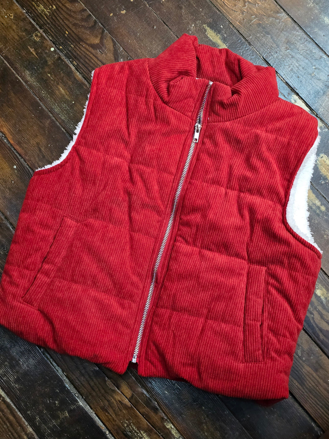 Corrie Corduroy Puffer Vest