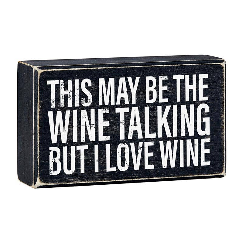 Box Sign - Love Wine