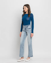 Load image into Gallery viewer, Joanie Tummy Control MR Slim Wide Denim Jeans
