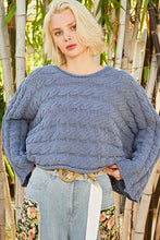 Load image into Gallery viewer, Lila Semi Cropped Knitted Solid Sweater
