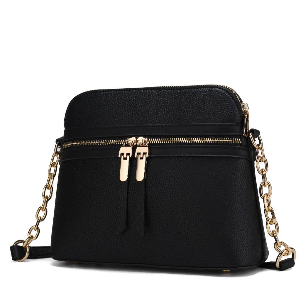 Kelisse Solid Crossbody Handbag Vegan Leather by Mia K.