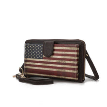 Load image into Gallery viewer, Kiara FLAG Crossbody Handbag Convertible Women&#39;s by Mia K
