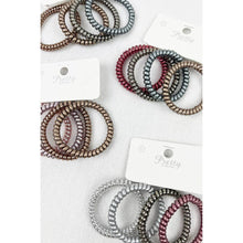 Load image into Gallery viewer, 4-Pcs Multicolor Spiral Hair Ties
