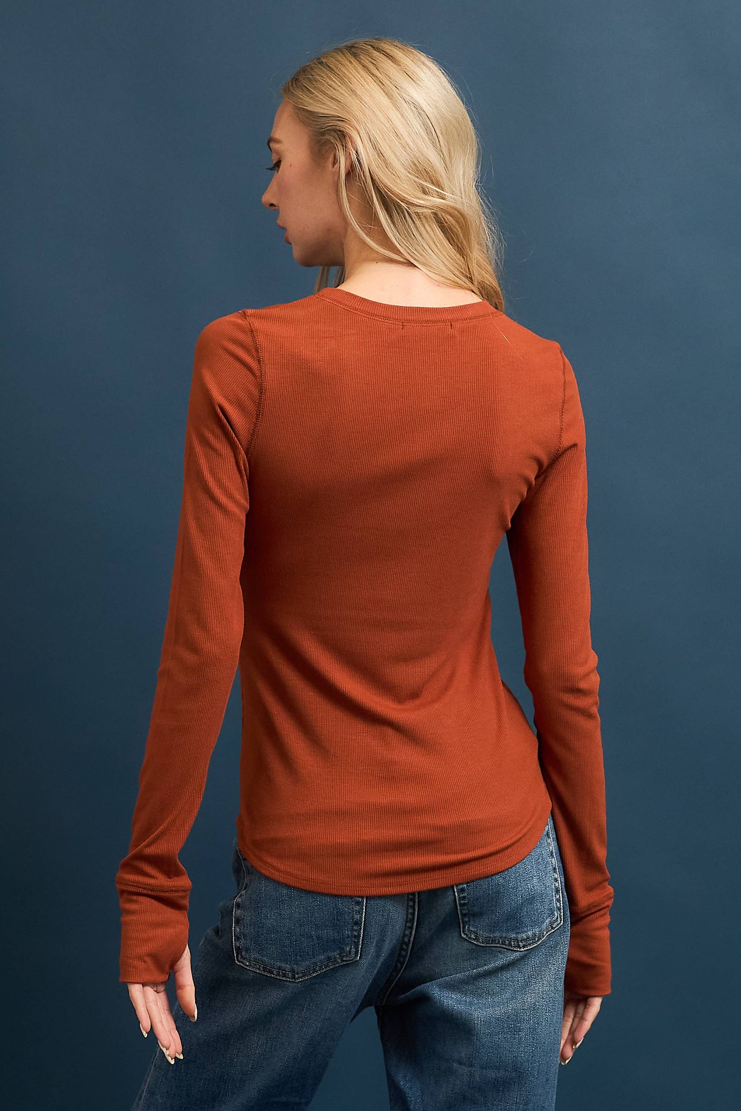 Ava Thumbhole Ribbed Top