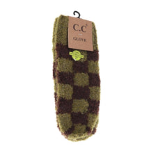 Load image into Gallery viewer, Boucle Checkered Pattern Mittens
