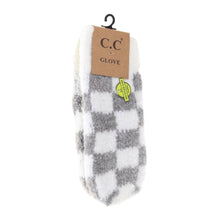 Load image into Gallery viewer, Boucle Checkered Pattern Mittens
