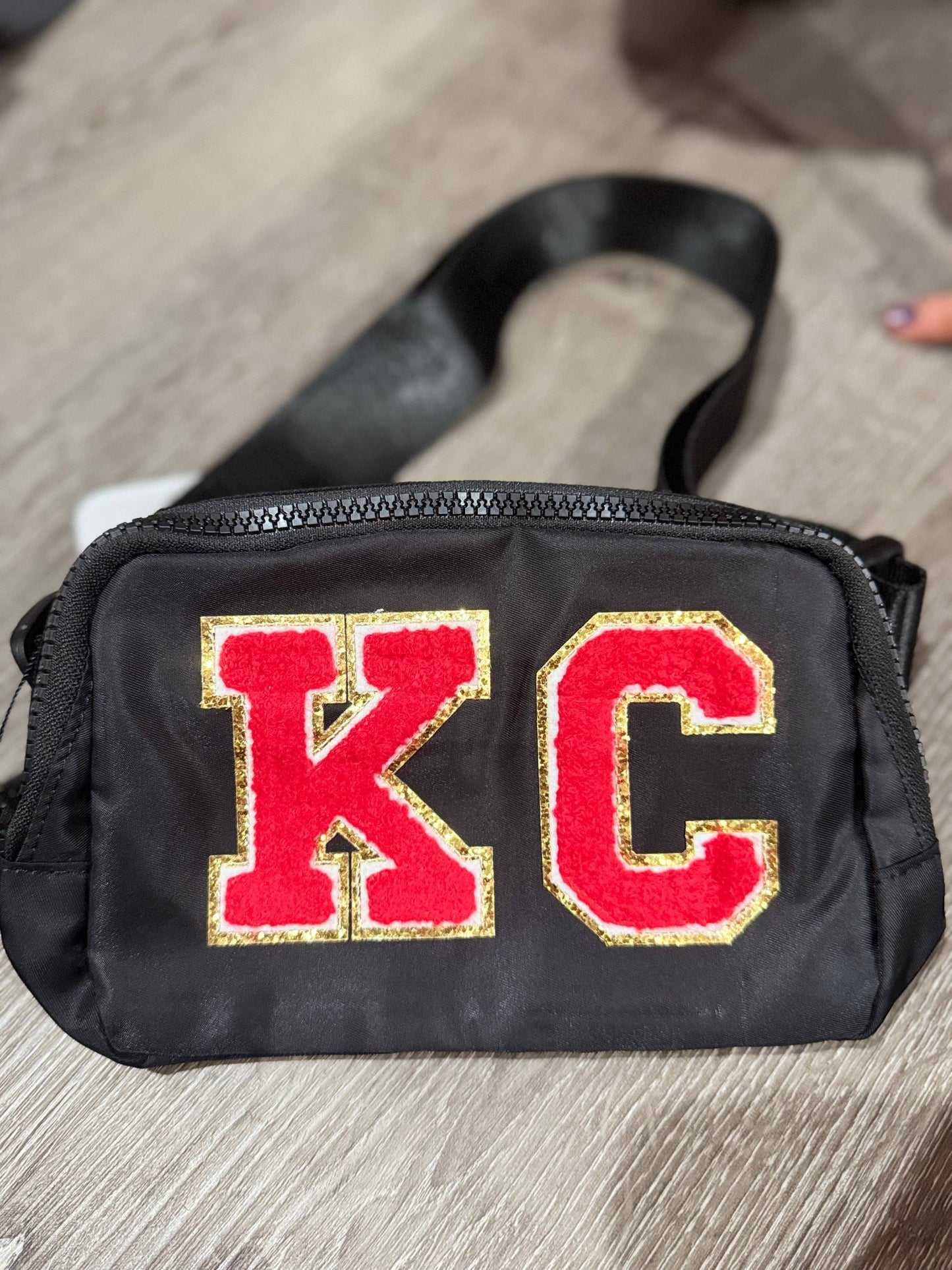KC Letters Chiefs Belt Bag