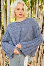 Load image into Gallery viewer, Lila Semi Cropped Knitted Solid Sweater
