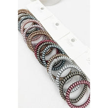 Load image into Gallery viewer, 4-Pcs Multicolor Spiral Hair Ties
