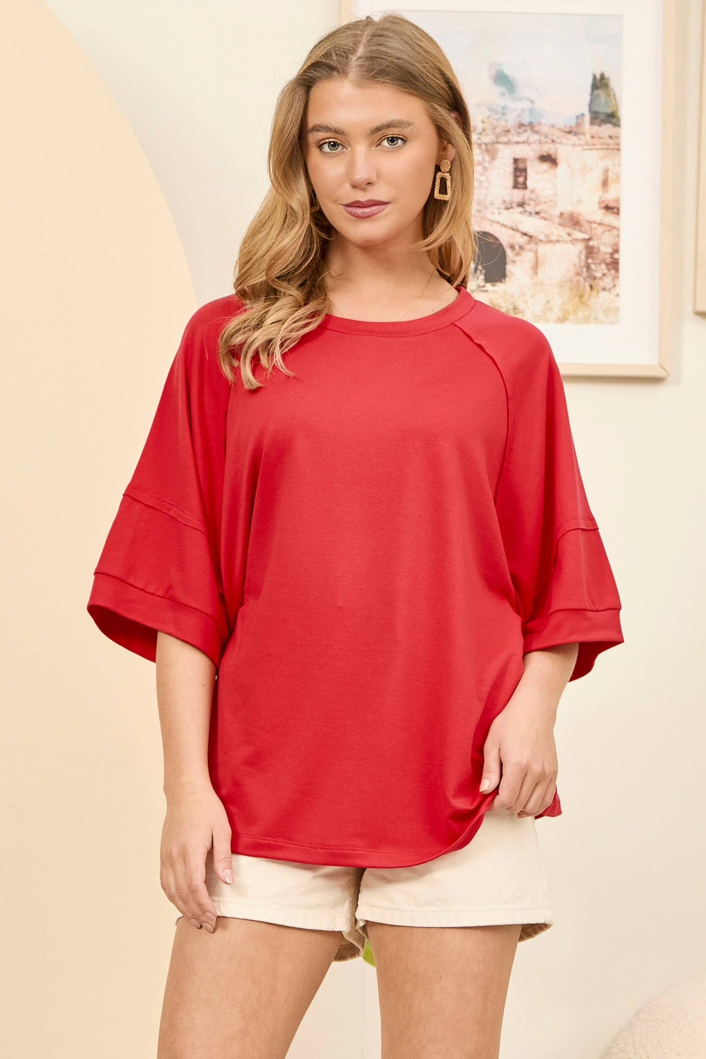 Karilyn Oversized Relaxed Fit Terry Top