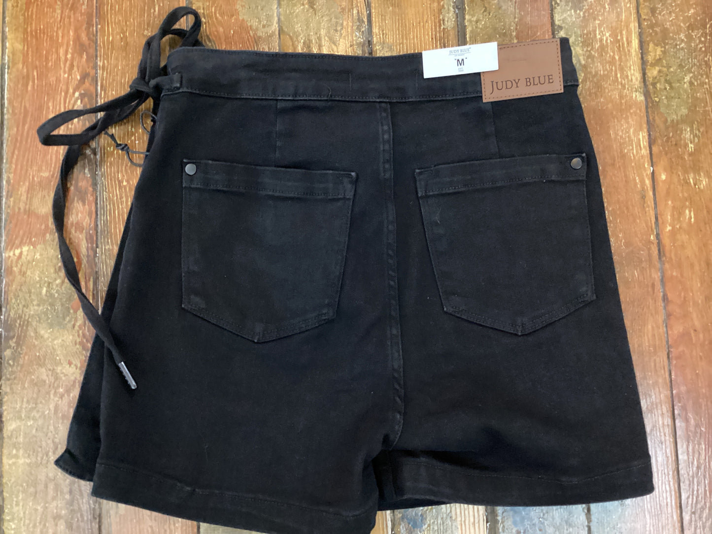 JB Anthony HW Black Denim Skort