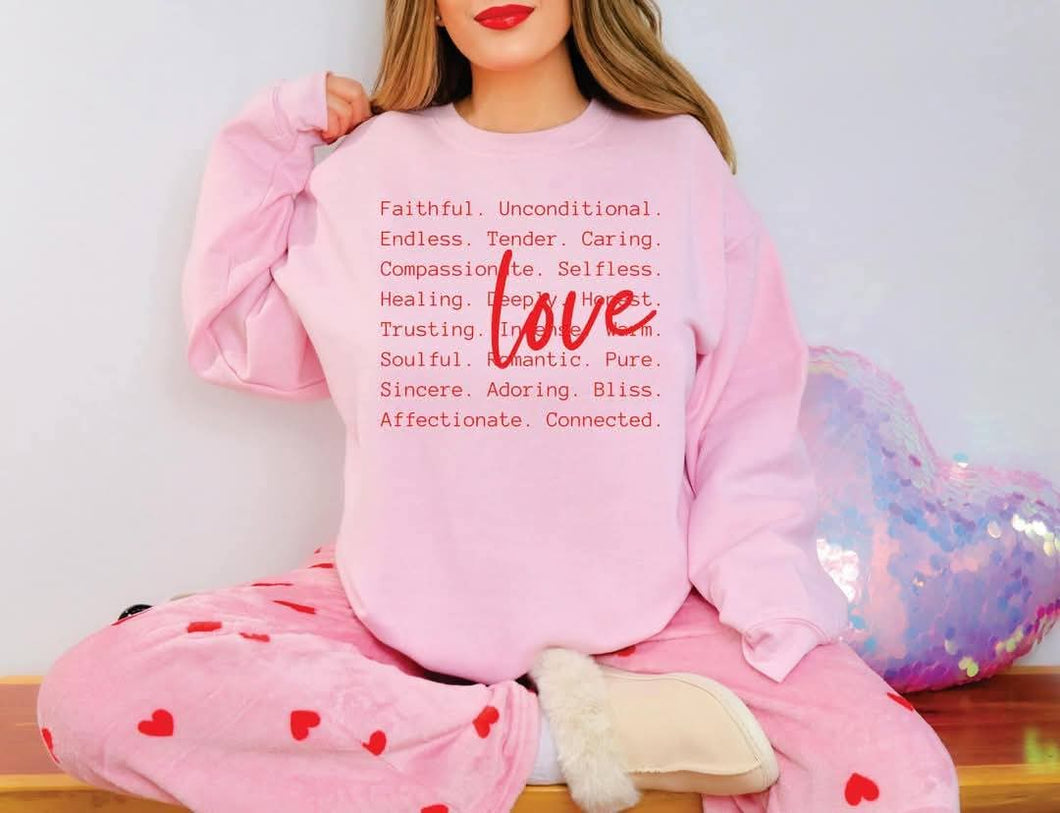 Love Definition Sweatshirt