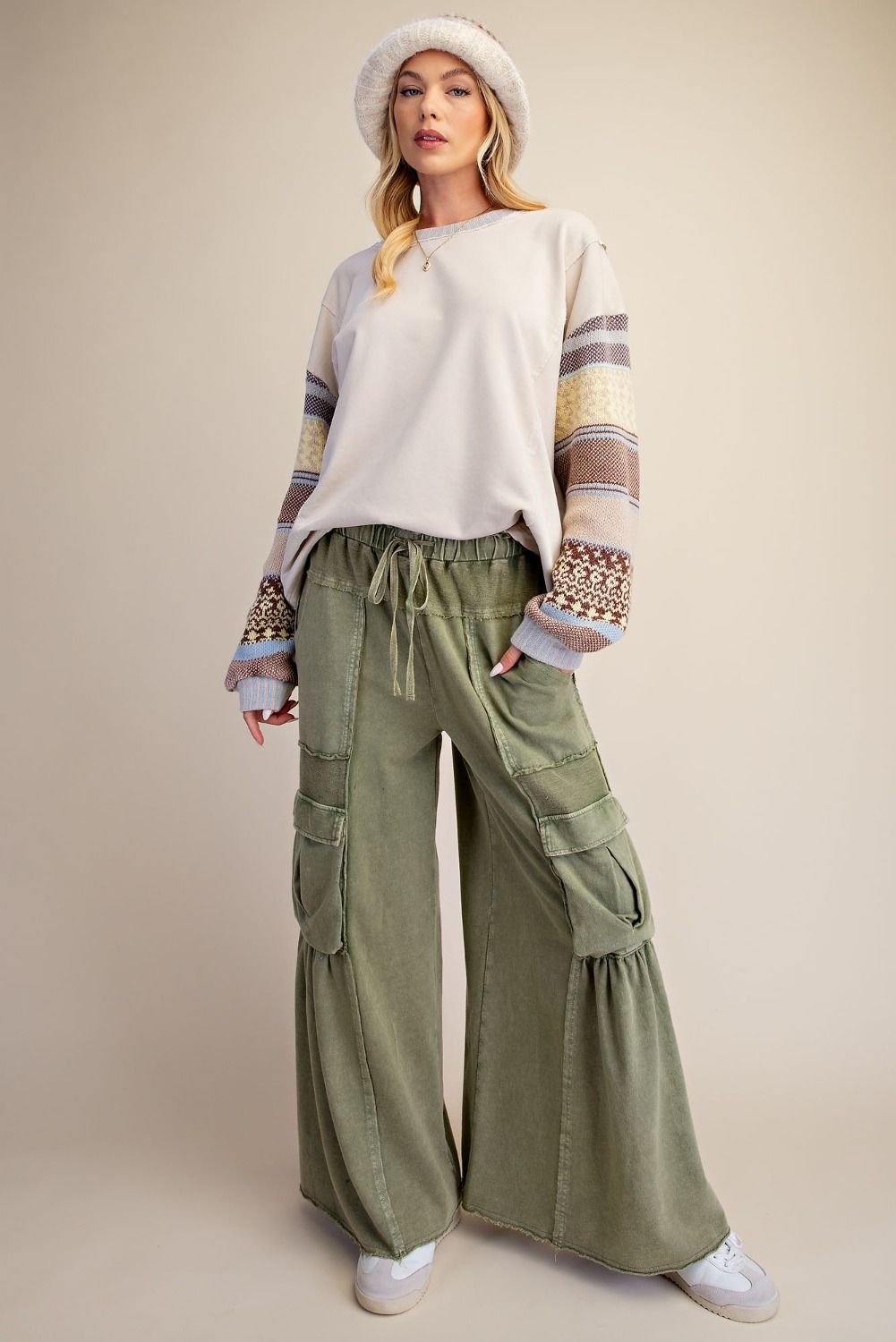 Free Spirit Mineral Washed Cargo Pants