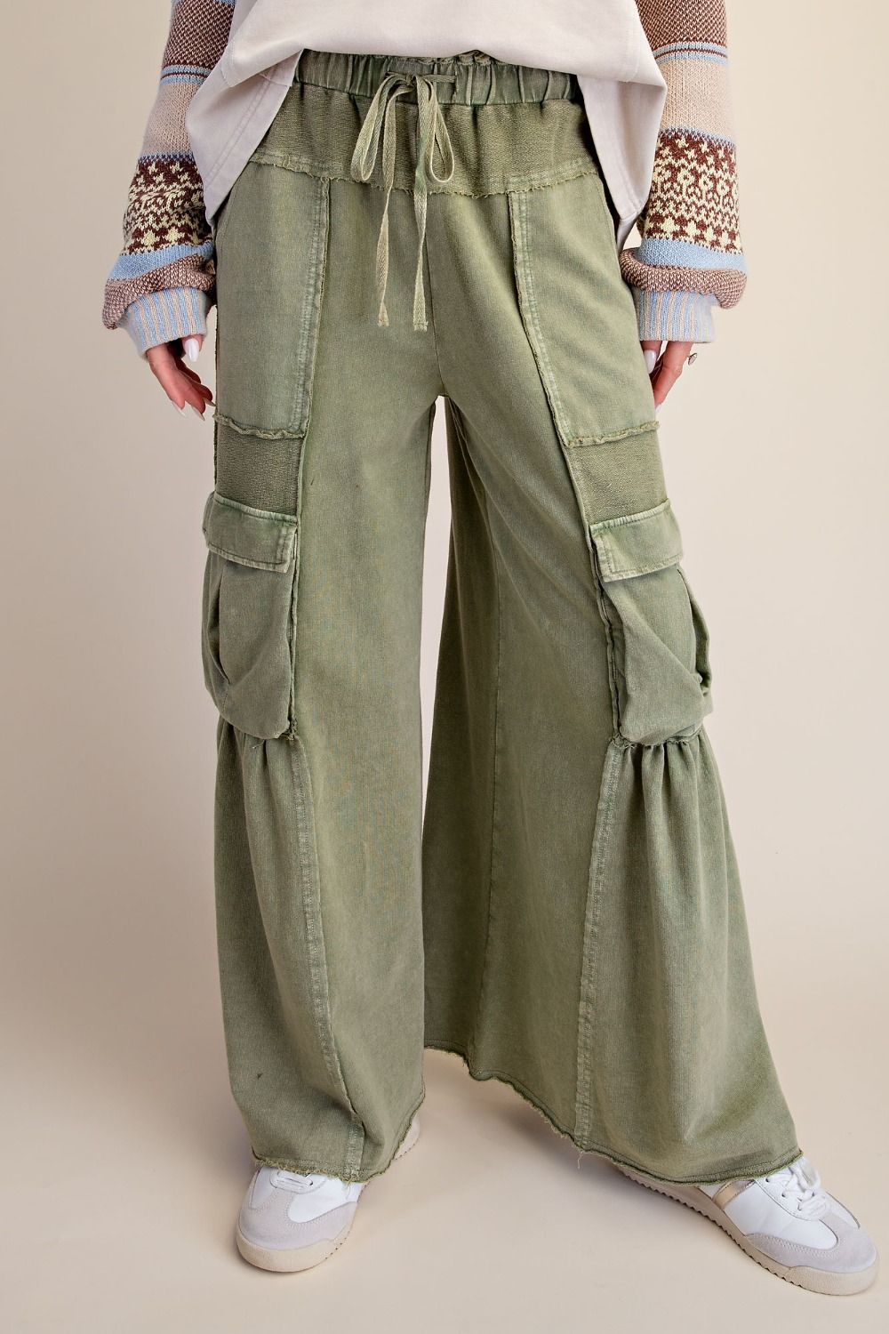 Free Spirit Mineral Washed Cargo Pants