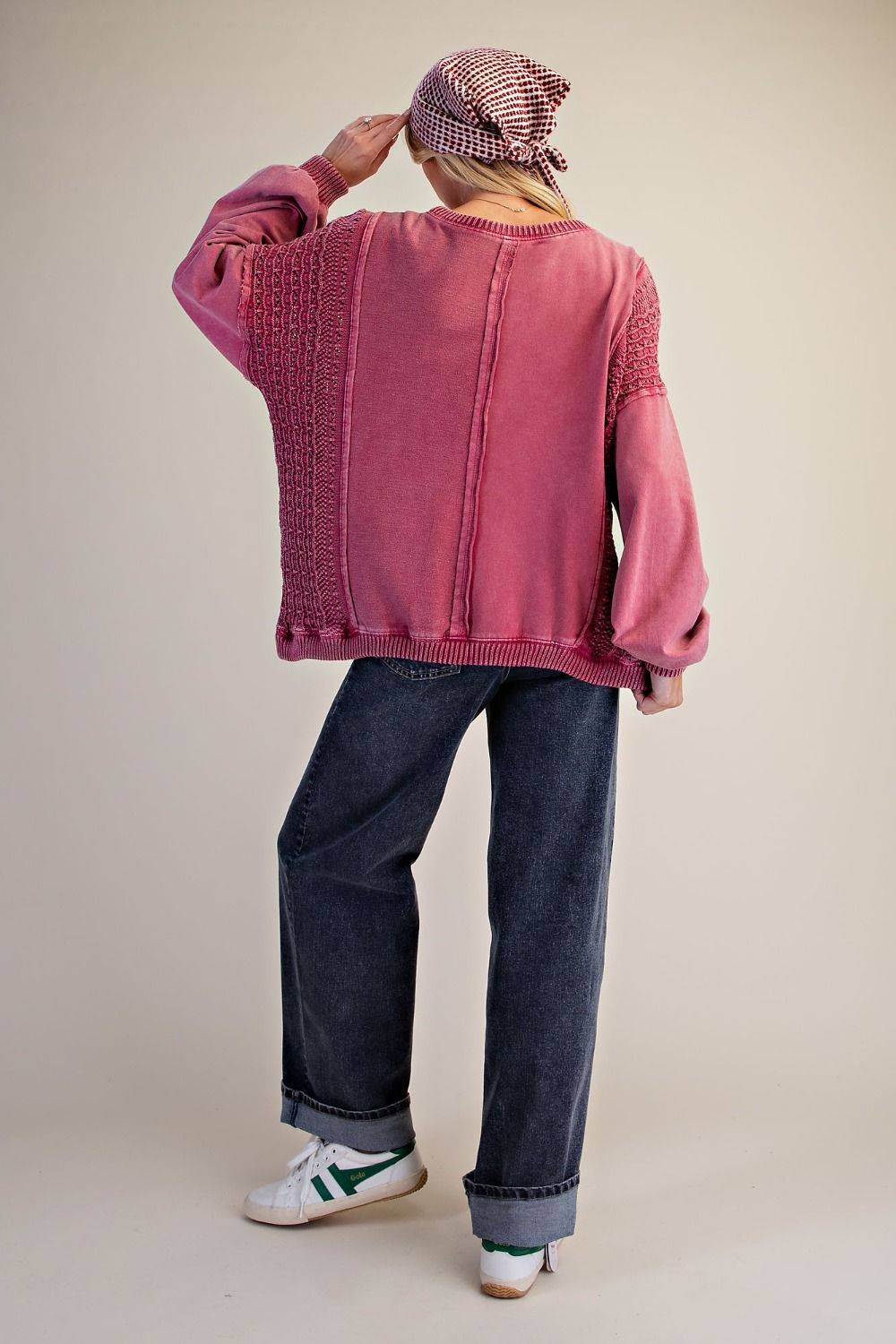 Cozy in Crochet Mineral Washed Pullover