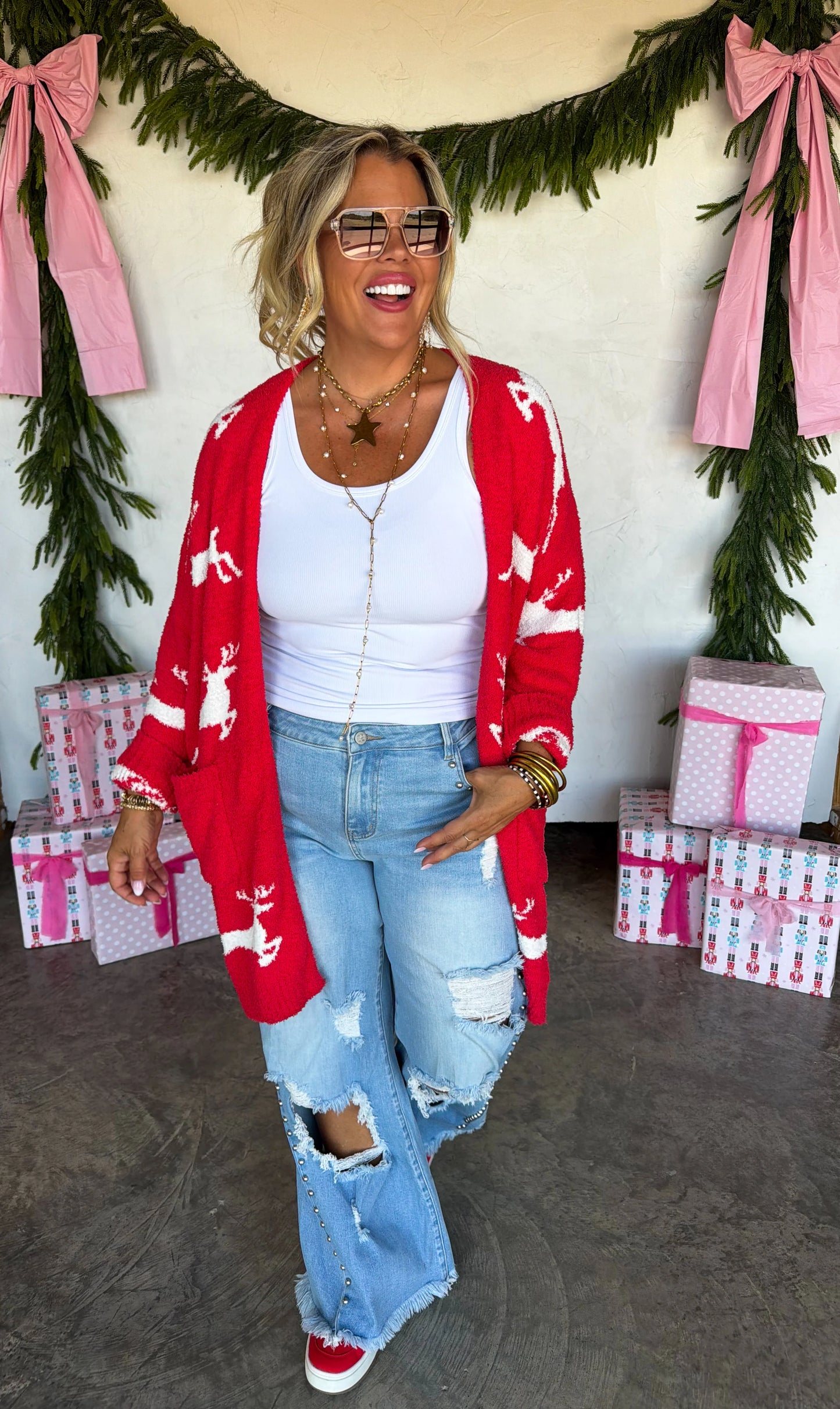 *Pre-Order* Reindeer Cloud Cardigan