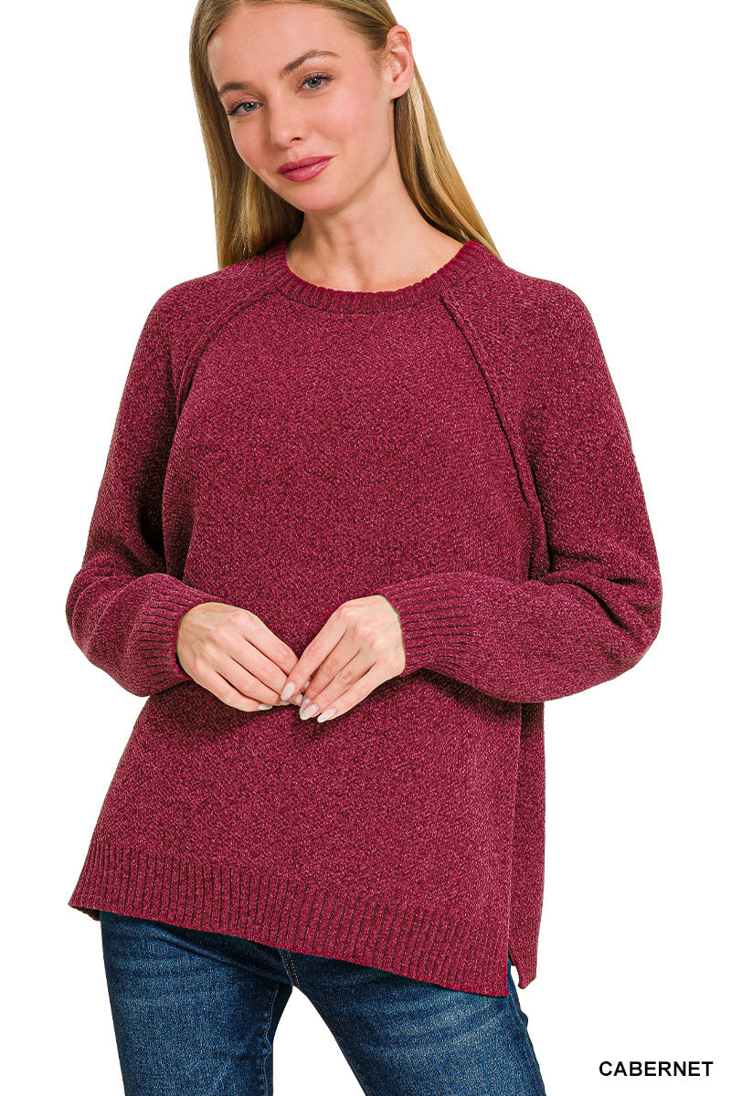 Nina Chenille Raglan Sweater