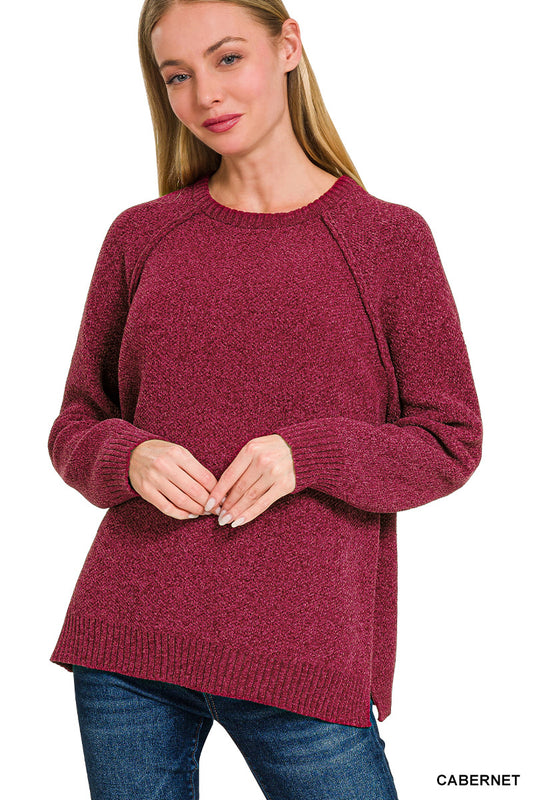 Nina Chenille Raglan Sweater