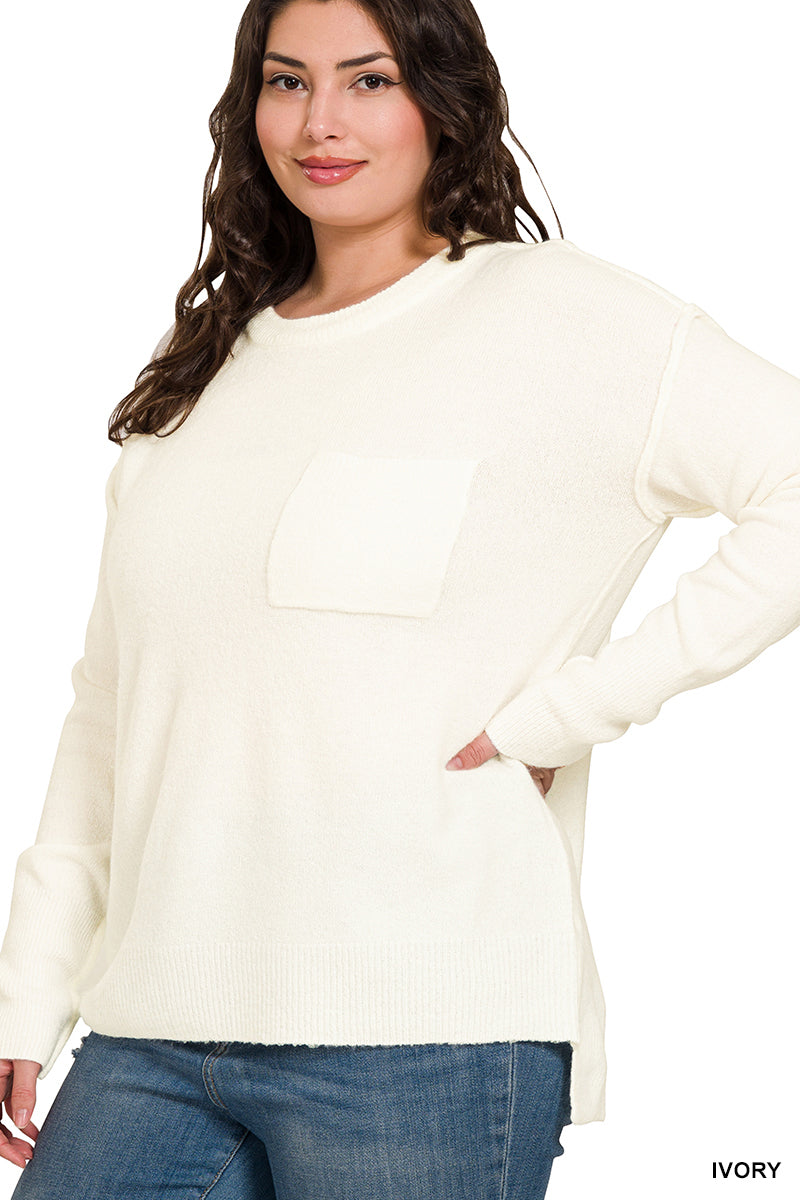 Melanie Hi-Low Hem Sweater