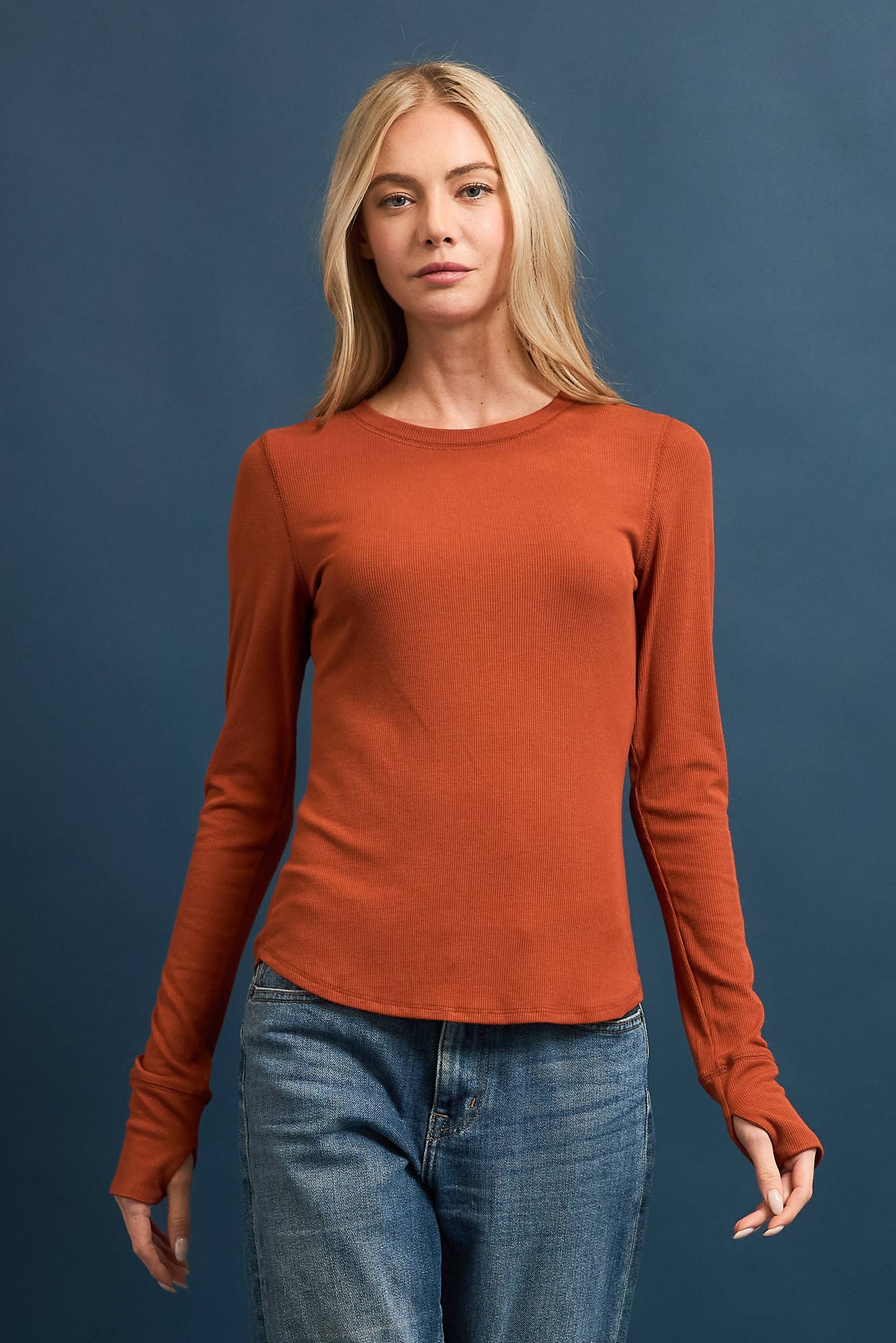 Ava Thumbhole Ribbed Top