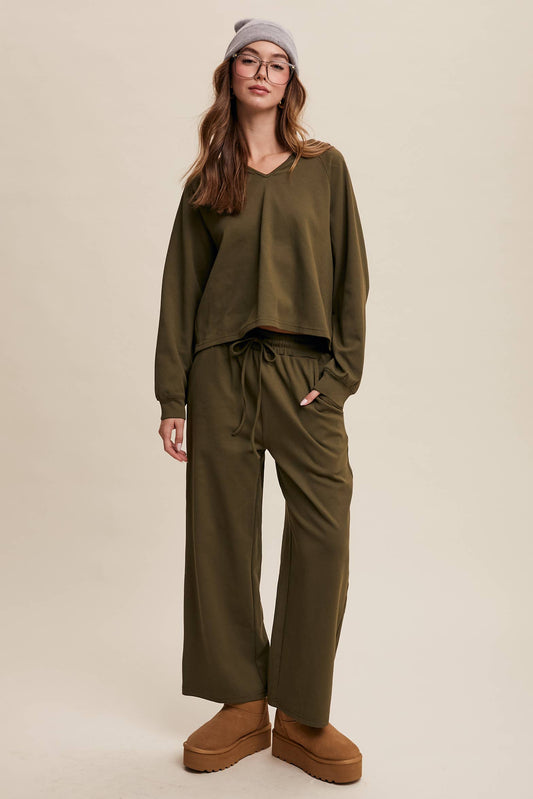 Relaxed V-Neck Lounge Set