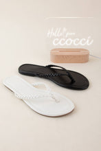 Load image into Gallery viewer, BELLEN BRAIDED THONG STRAP FLIP FLOP SANDALS
