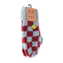 Load image into Gallery viewer, Boucle Checkered Pattern Mittens
