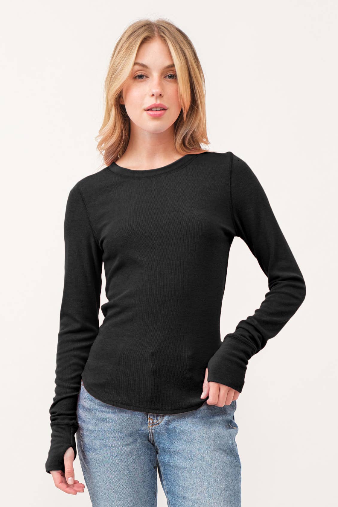 Ava Thumbhole Ribbed Top